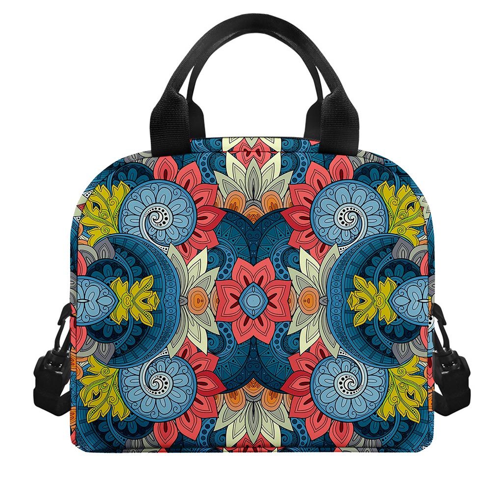 Native Tribal Bohemian Pattern Print Insulated Lunch Bag