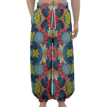 Native Tribal Bohemian Pattern Print Lantern Pants