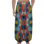 Native Tribal Bohemian Pattern Print Lantern Pants