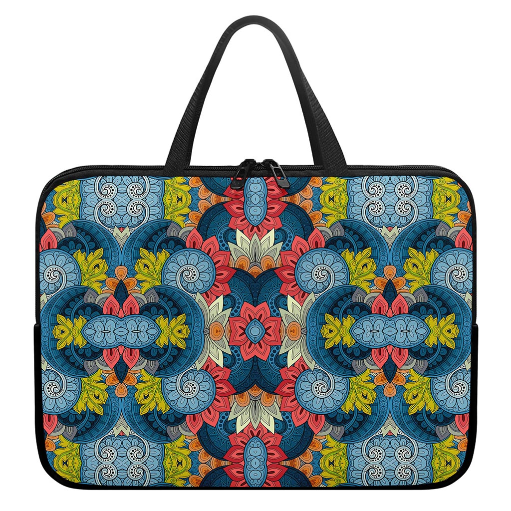 Native Tribal Bohemian Pattern Print Laptop Sleeve With Handle