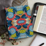 Native Tribal Bohemian Pattern Print Leather Bible Cover