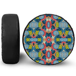 Native Tribal Bohemian Pattern Print Leather Spare Tire Cover