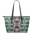 Native Tribal Bohemian Pattern Print Leather Tote Bag With Zipper