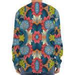 Native Tribal Bohemian Pattern Print Long Sleeve Baseball Jersey