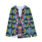 Native Tribal Bohemian Pattern Print Long Sleeve Short Coat