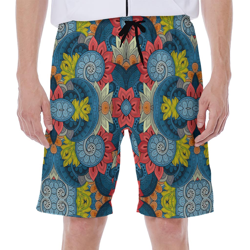 Native Tribal Bohemian Pattern Print Men's Beach Shorts