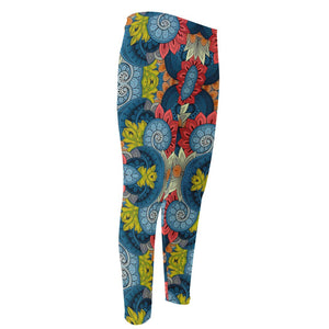 Native Tribal Bohemian Pattern Print Men's Compression Pants