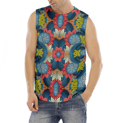 Native Tribal Bohemian Pattern Print Men's Fitness Tank Top