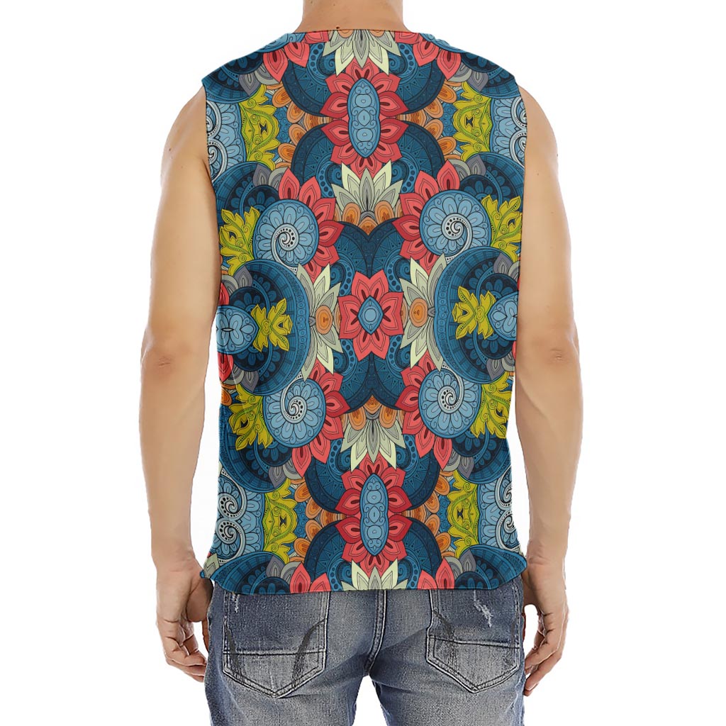 Native Tribal Bohemian Pattern Print Men's Fitness Tank Top