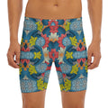 Native Tribal Bohemian Pattern Print Men's Long Boxer Briefs
