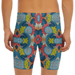 Native Tribal Bohemian Pattern Print Men's Long Boxer Briefs