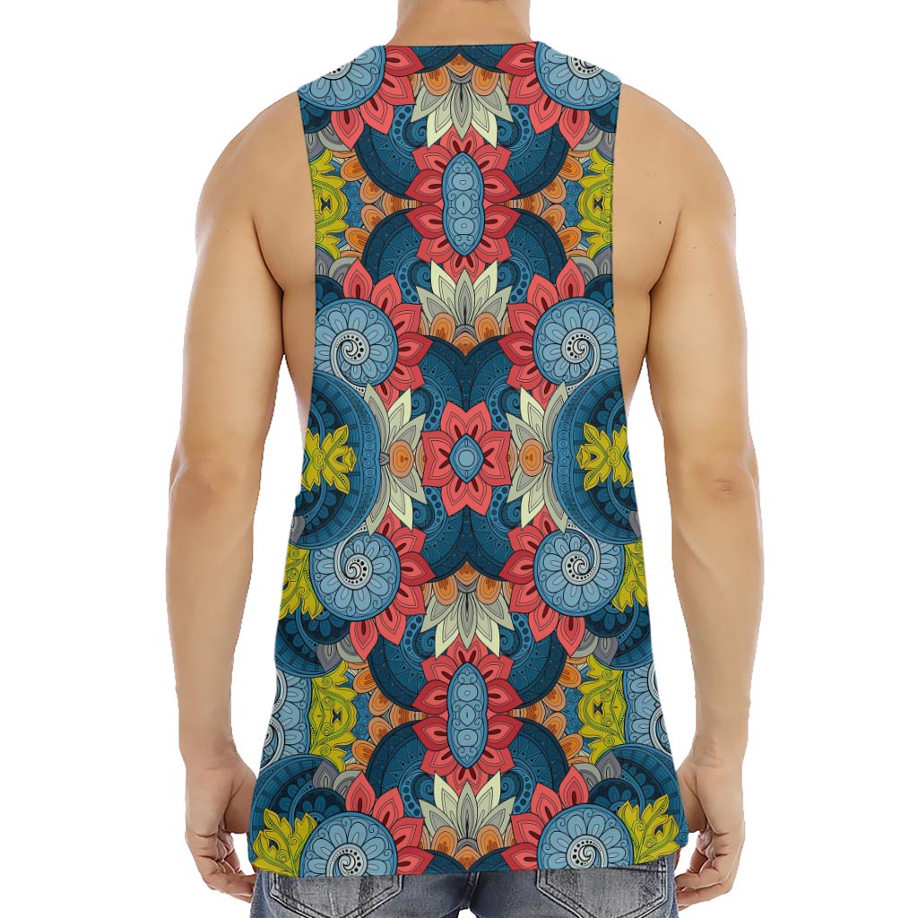 Native Tribal Bohemian Pattern Print Men's Muscle Tank Top