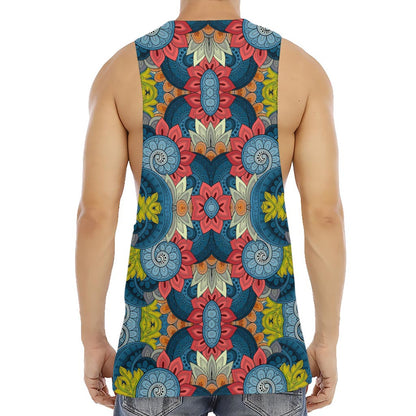 Native Tribal Bohemian Pattern Print Men's Muscle Tank Top