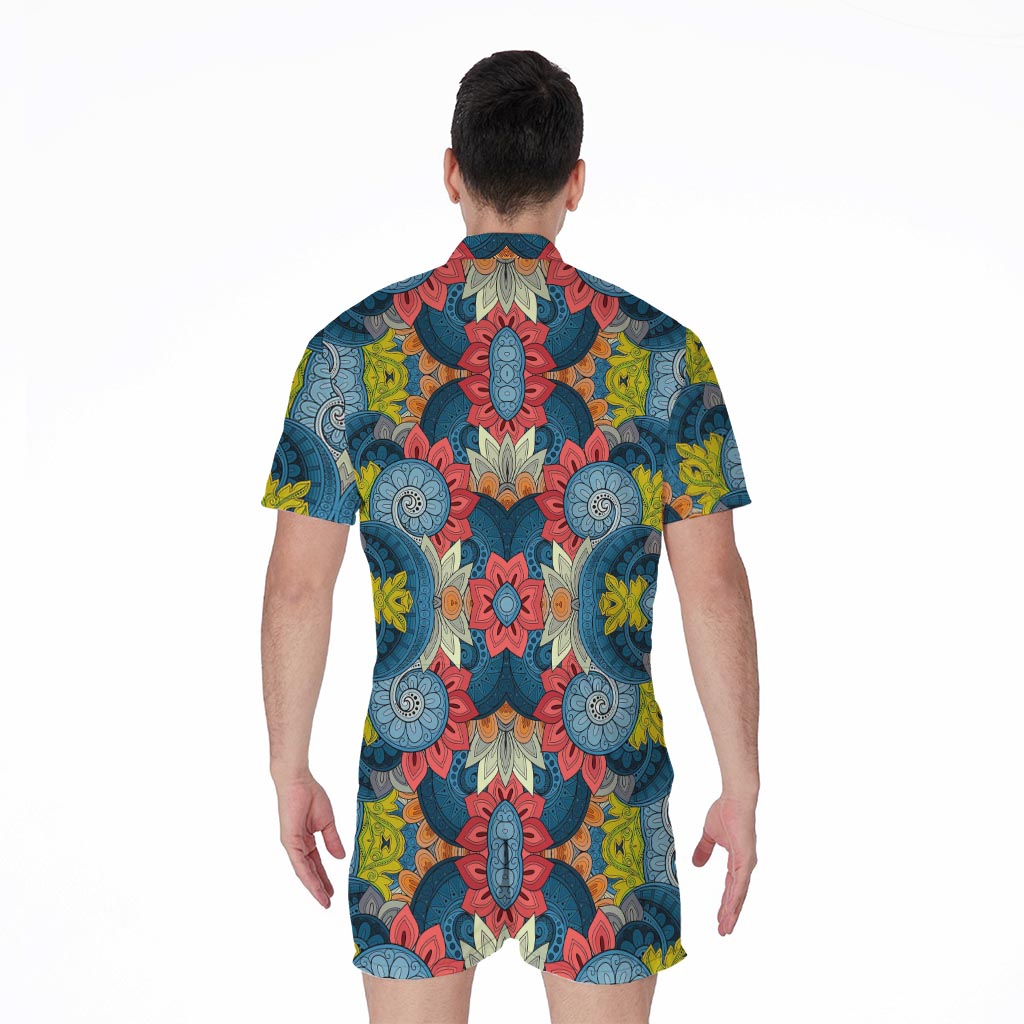 Native Tribal Bohemian Pattern Print Men's Rompers