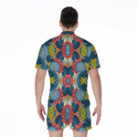 Native Tribal Bohemian Pattern Print Men's Rompers