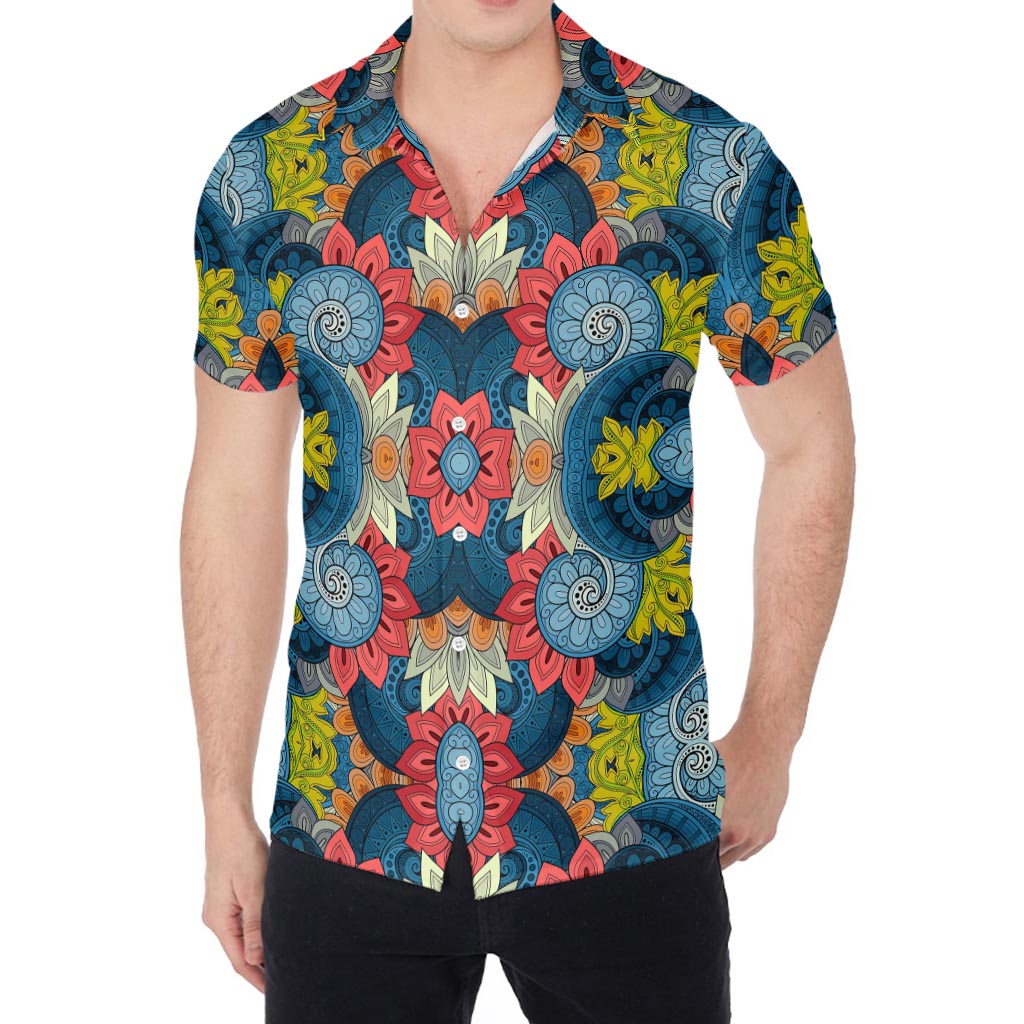 Native Tribal Bohemian Pattern Print Men's Shirt