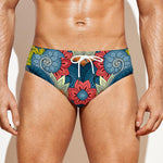 Native Tribal Bohemian Pattern Print Men's Swim Briefs