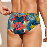 Native Tribal Bohemian Pattern Print Men's Swim Briefs