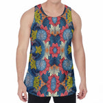 Native Tribal Bohemian Pattern Print Men's Velvet Tank Top