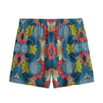 Native Tribal Bohemian Pattern Print Mesh Shorts