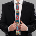 Native Tribal Bohemian Pattern Print Necktie