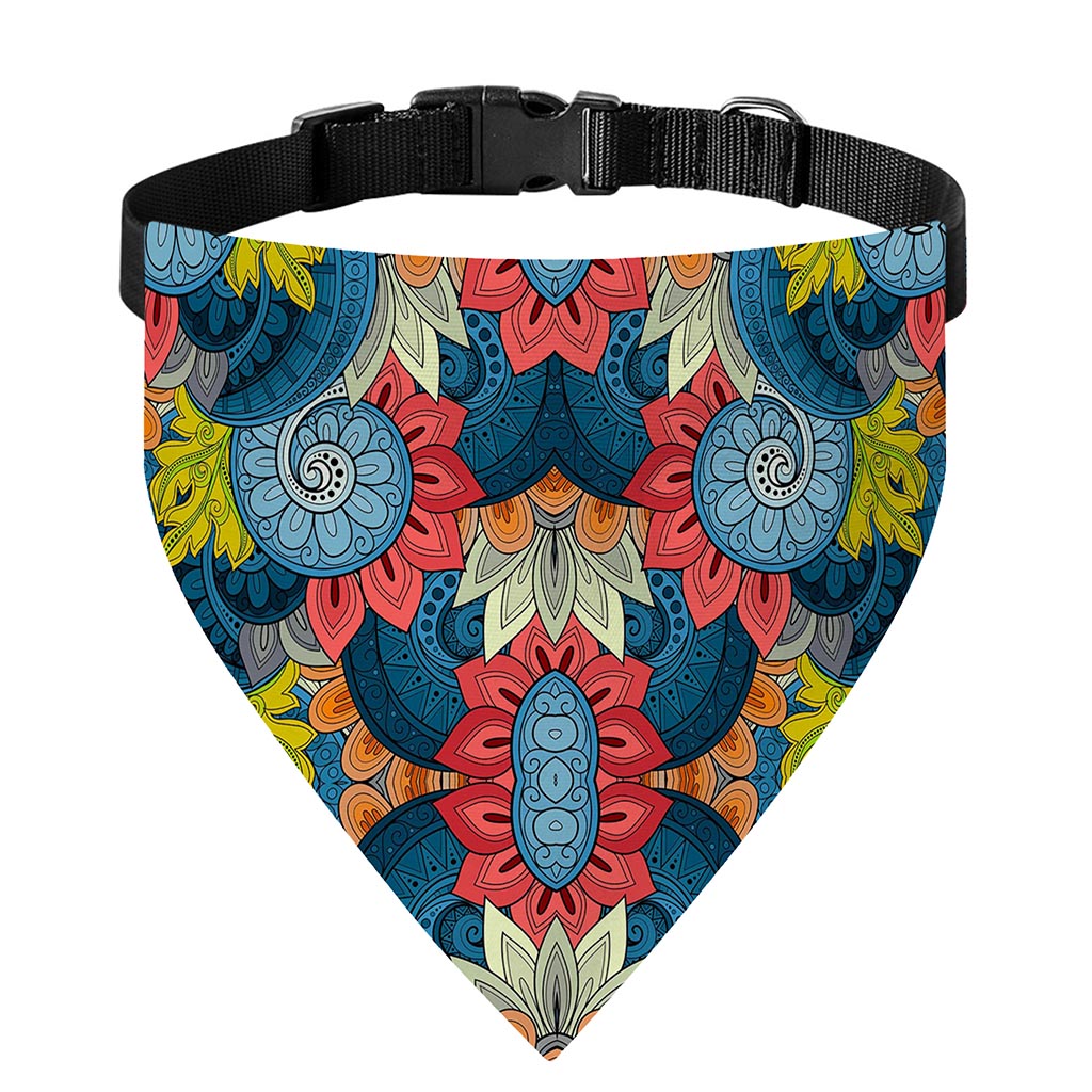 Native Tribal Bohemian Pattern Print Over The Collar Dog Bandana