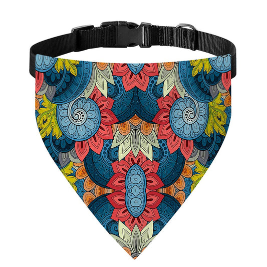 Native Tribal Bohemian Pattern Print Over The Collar Dog Bandana