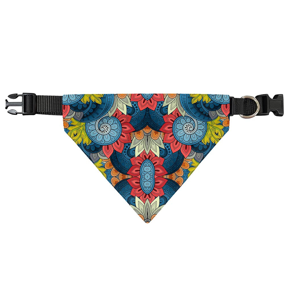 Native Tribal Bohemian Pattern Print Over The Collar Dog Bandana