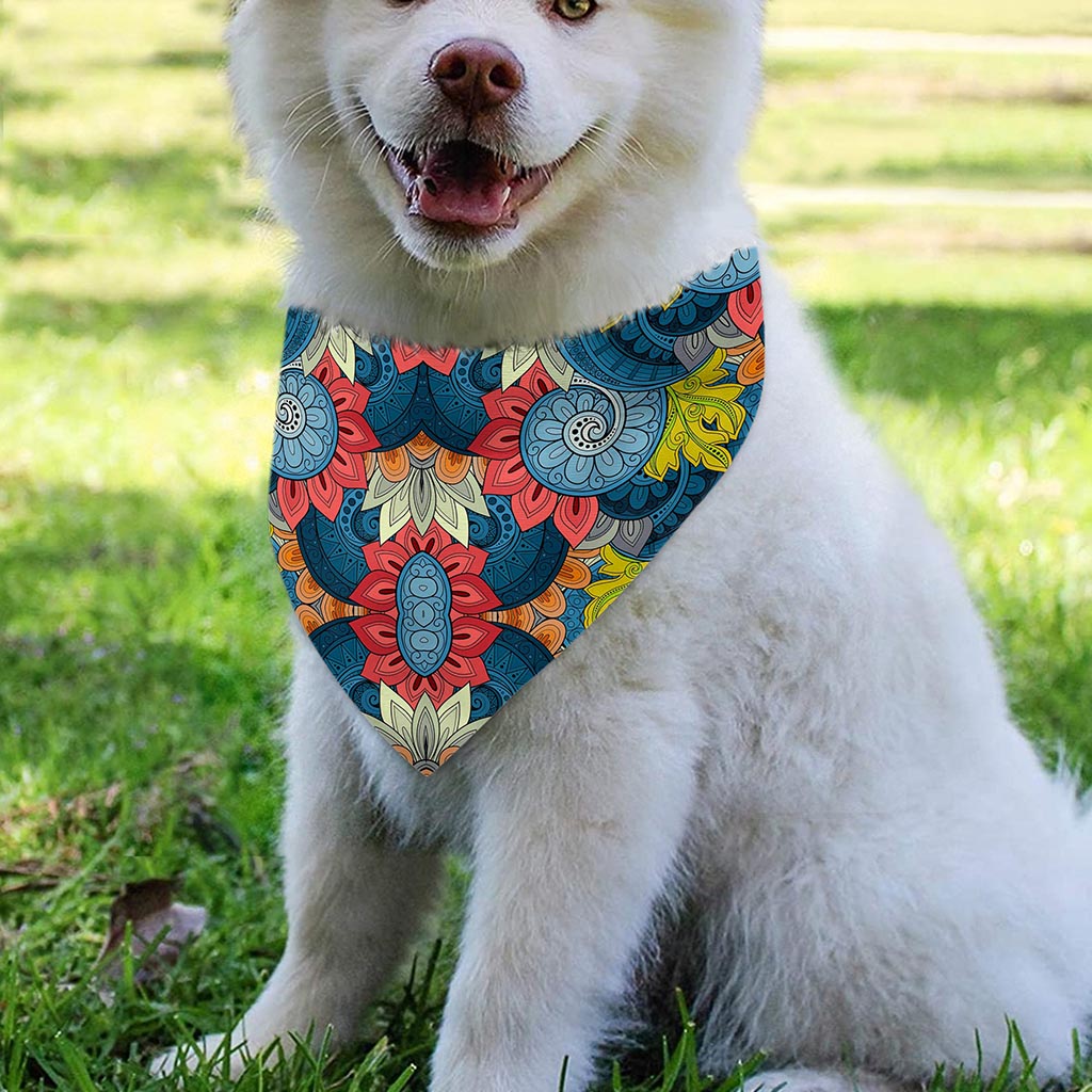 Native Tribal Bohemian Pattern Print Over The Collar Dog Bandana