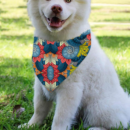 Native Tribal Bohemian Pattern Print Over The Collar Dog Bandana