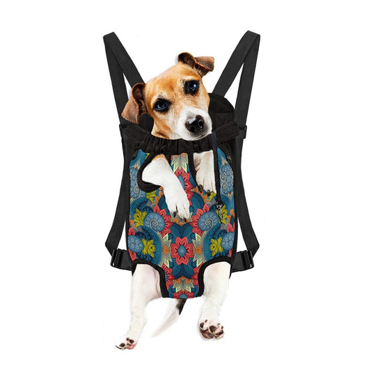 Native Tribal Bohemian Pattern Print Pet Carrier Backpack