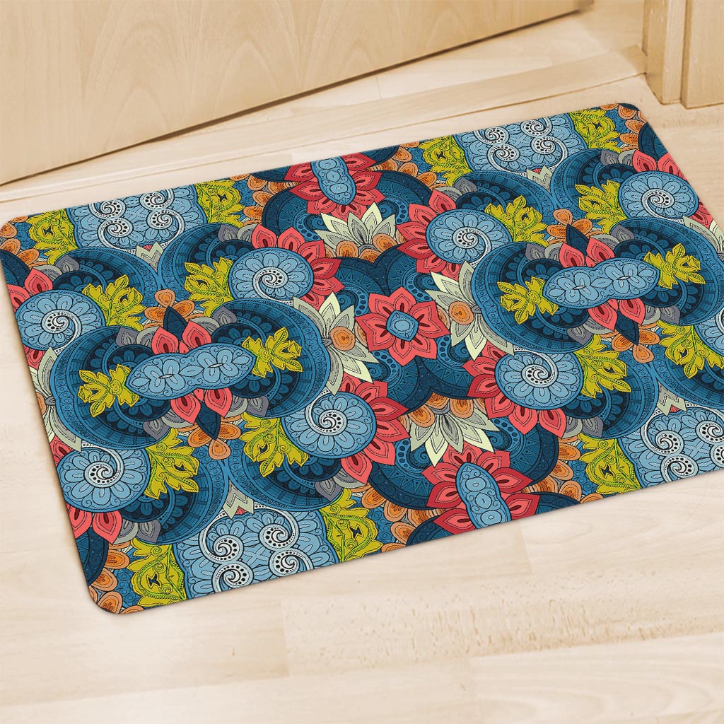 Native Tribal Bohemian Pattern Print Polyester Doormat