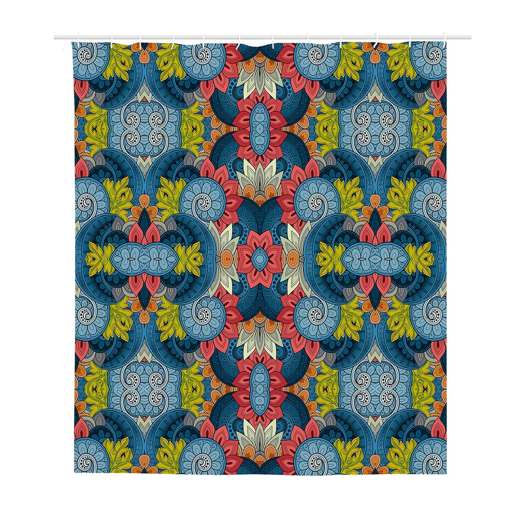 Native Tribal Bohemian Pattern Print Polyester Shower Curtain