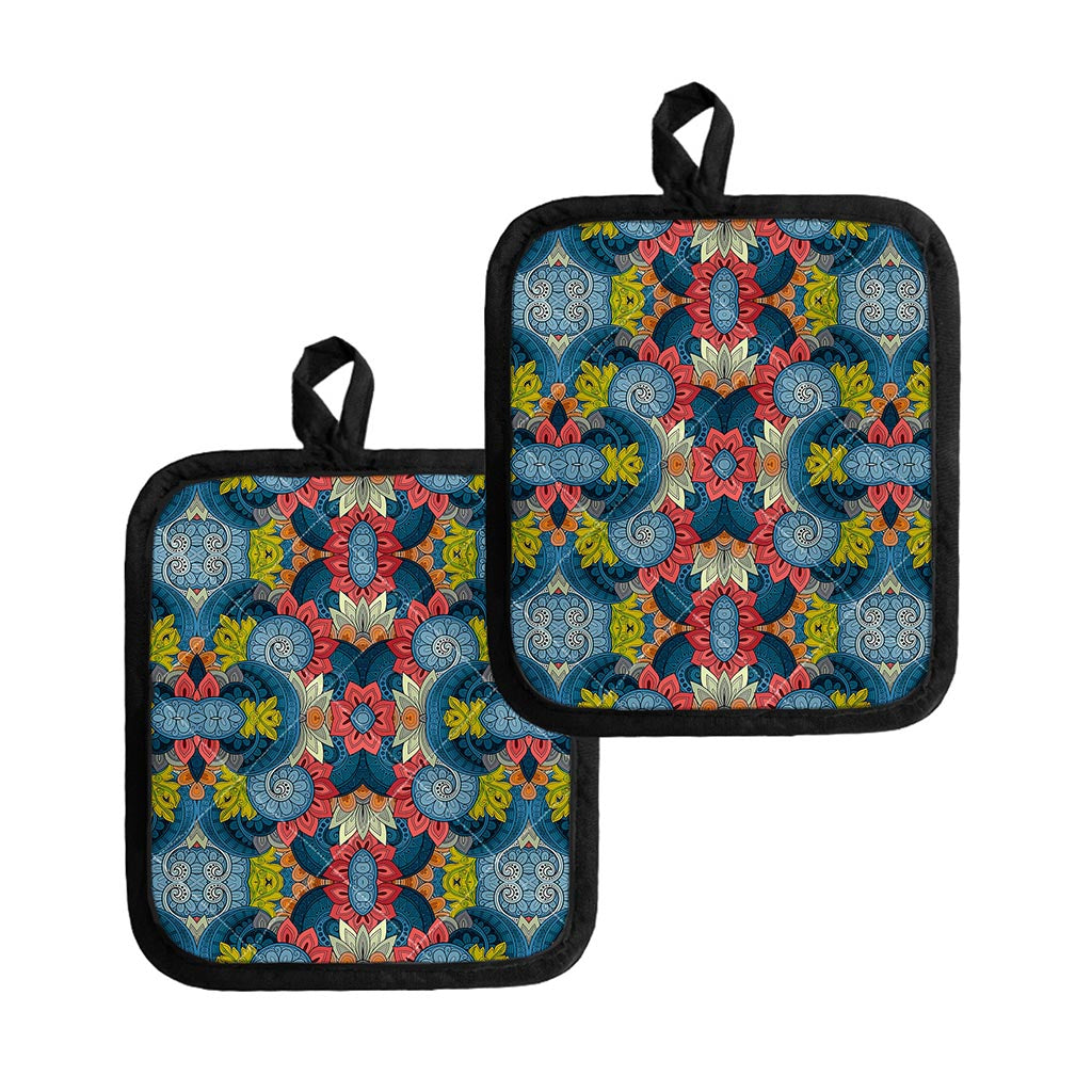 Native Tribal Bohemian Pattern Print Pot Holders