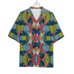 Native Tribal Bohemian Pattern Print Rayon Hawaiian Shirt