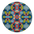 Native Tribal Bohemian Pattern Print Round Blanket