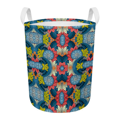 Native Tribal Bohemian Pattern Print Round Laundry Basket