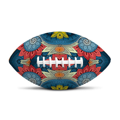 Native Tribal Bohemian Pattern Print Rugby Ball