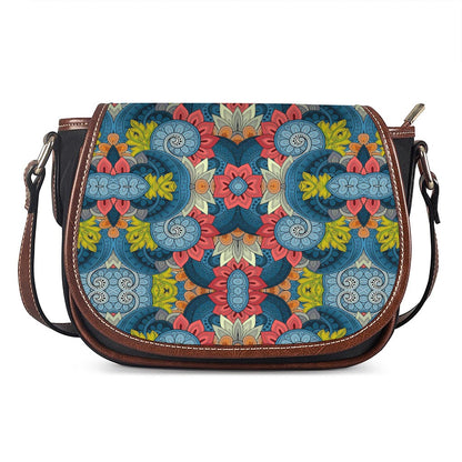 Native Tribal Bohemian Pattern Print Saddle Bag