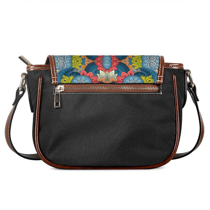Native Tribal Bohemian Pattern Print Saddle Bag