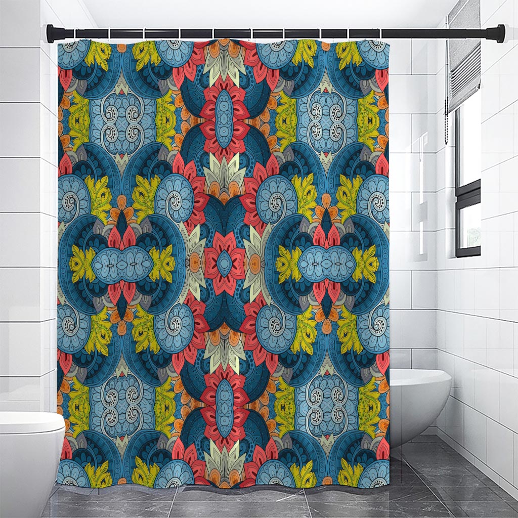 Native Tribal Bohemian Pattern Print Shower Curtain