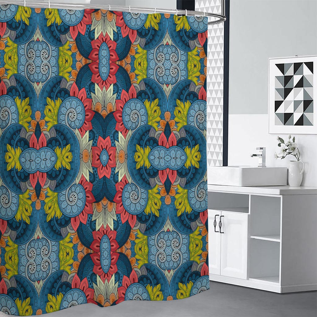 Native Tribal Bohemian Pattern Print Shower Curtain
