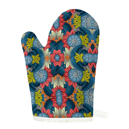 Native Tribal Bohemian Pattern Print Single Oven Mitt