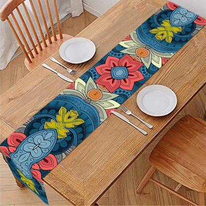 Native Tribal Bohemian Pattern Print Table Runner
