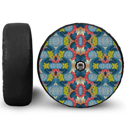 Native Tribal Bohemian Pattern Print Tire Cover With Camera Hole