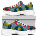 Native Tribal Bohemian Pattern Print White Chunky Shoes