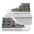 Native Tribal Bohemian Pattern Print White High Top Sneakers