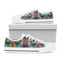 Native Tribal Bohemian Pattern Print White Low Top Sneakers