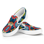 Native Tribal Bohemian Pattern Print White Slip On Sneakers