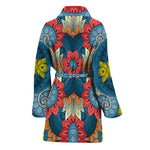 Native Tribal Bohemian Pattern Print Women's Bathrobe